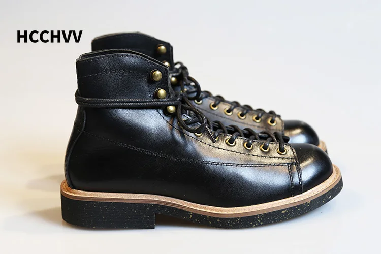 Women'S Shoes Chelsea - Men's Round Head Locomotive Work Leather