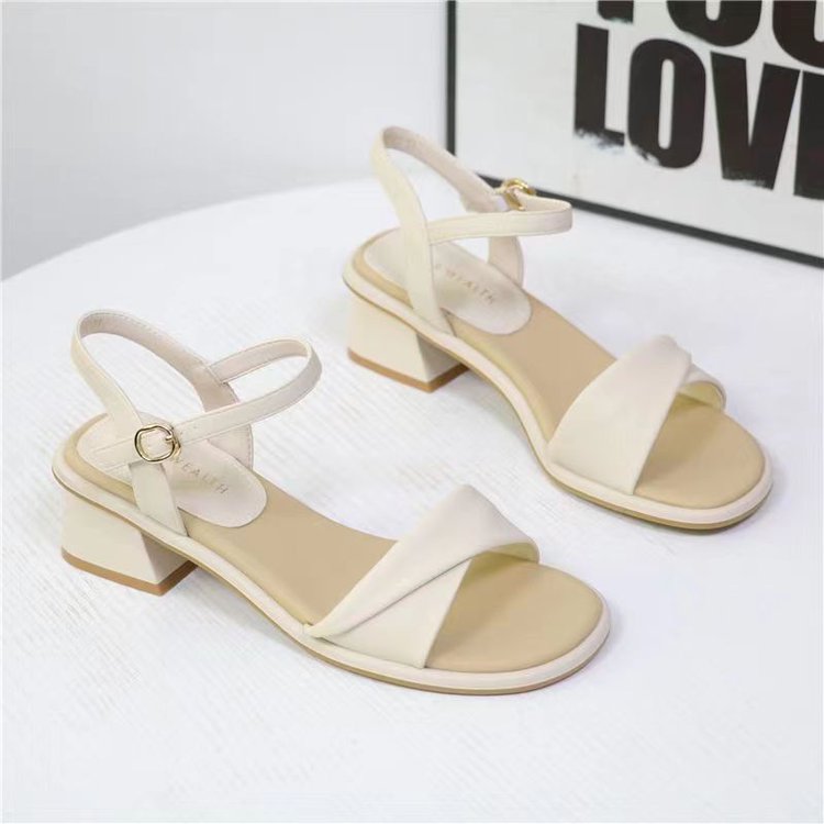 Women Shoes Model - Evening Breeze Block Heel Sandals for