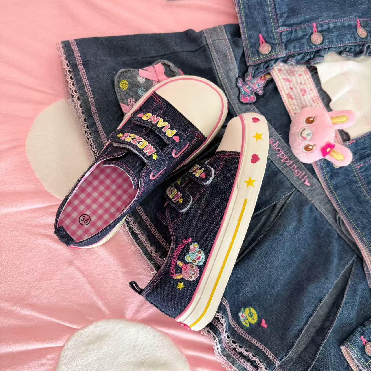 Women Shoes Japan - Spring Summer New Low-top Embroidered Sneakers