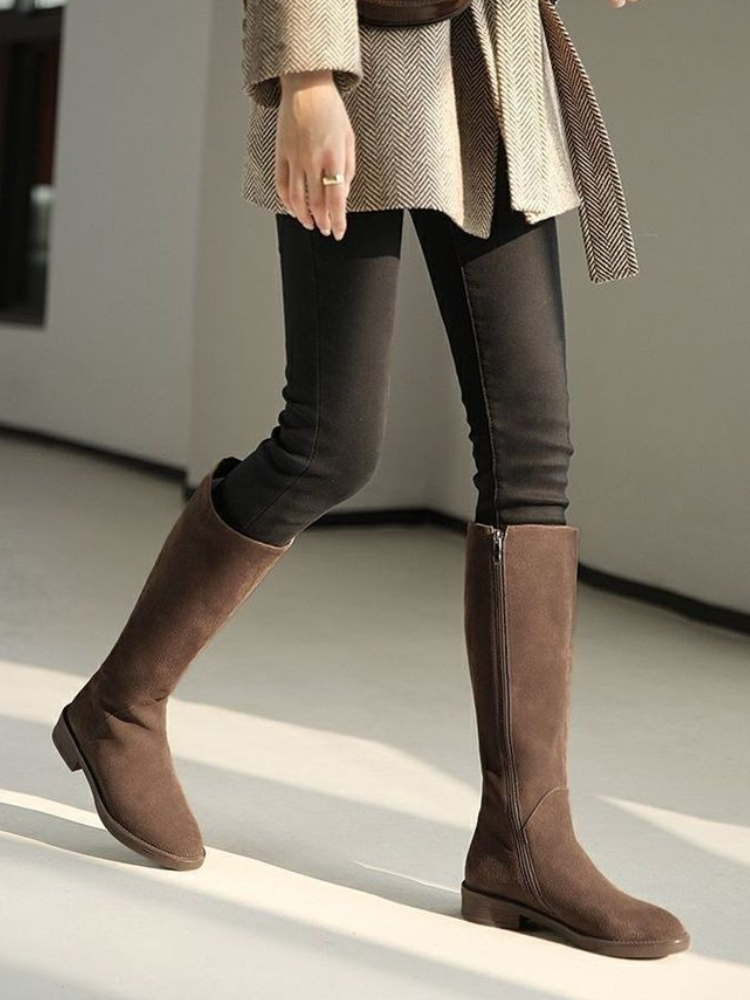 Women'S Shoes Trending 2025 - New in Zipper Warm Suede Ladies