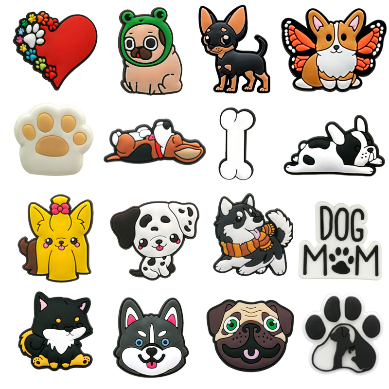 Croc Style Clog - Cute Dog Shoe Charms for Crocs