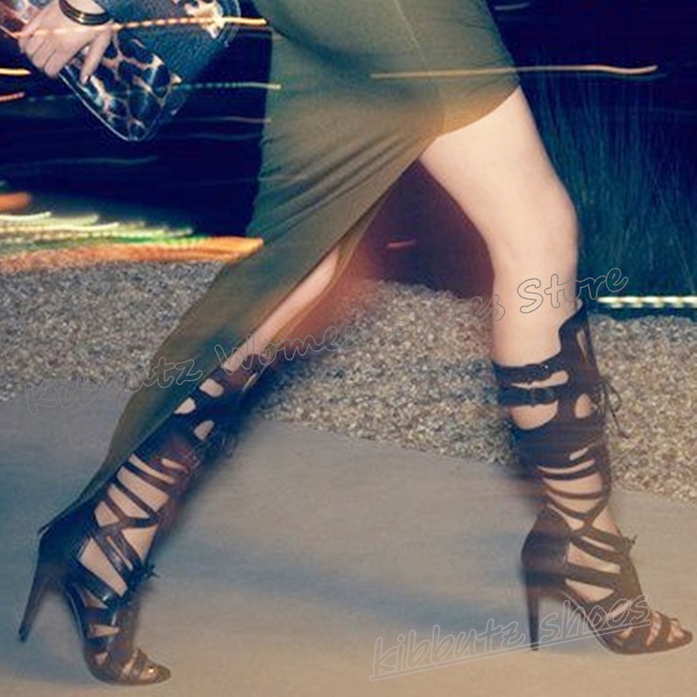 Knee High Boots Women - Sneaker Boot Knee High Lace-Up Cross