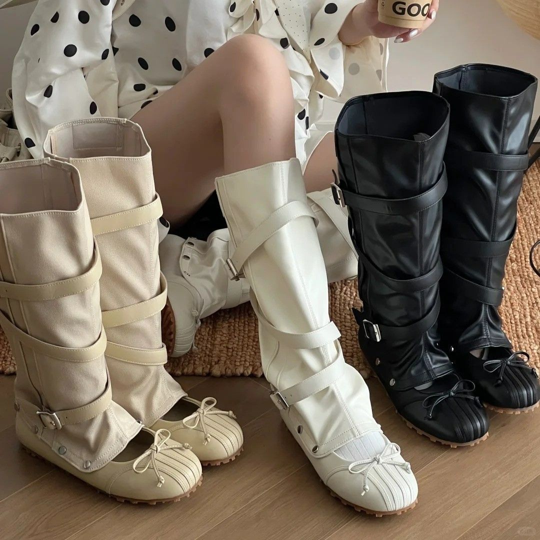 Knee High Boots Women - New Detachable Twoway Ballet Boots for