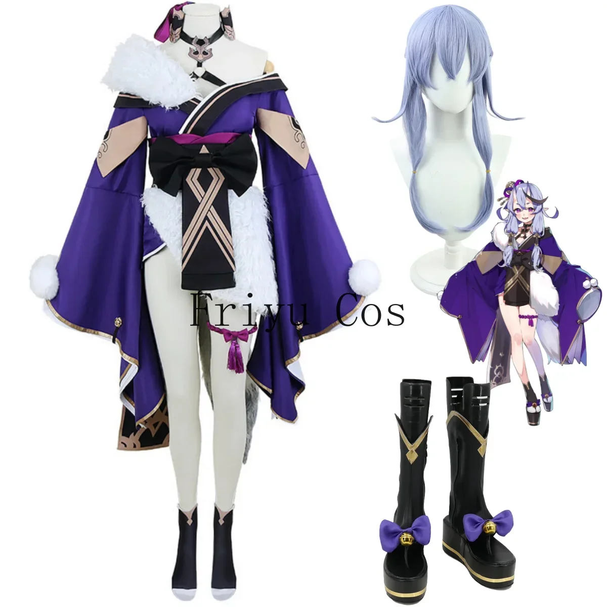 Women Shoes Japan - Anime Virtual Rindou Mikoto Cosplay Costume