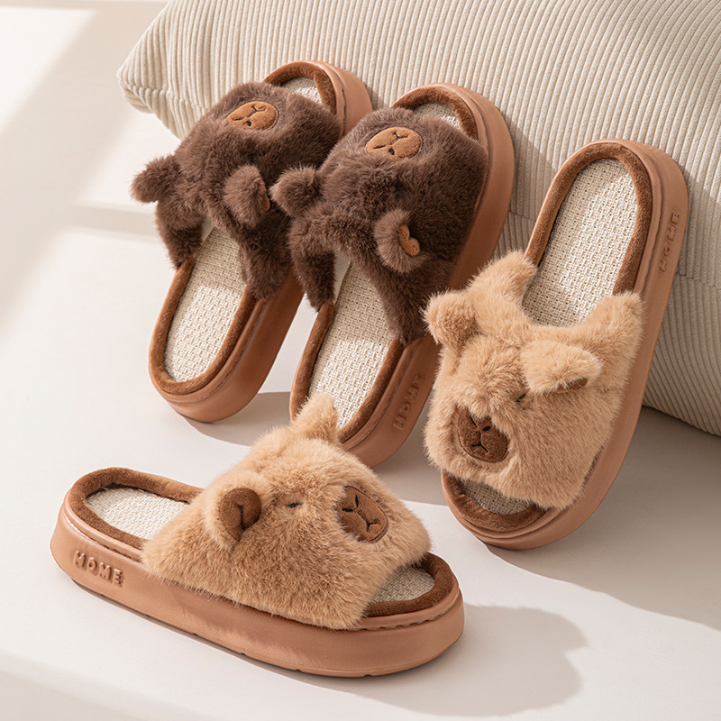 Women'S Shoes Popular - Hemp Cartoon Women's Slippers Home Flats
