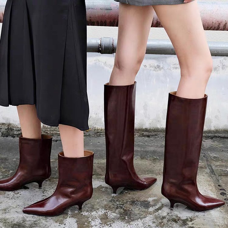 Women'S Shoes Chelsea - Women's Chelsea Patent Leather High Boots