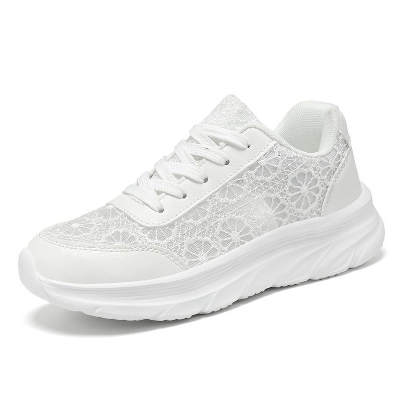 Women Shoes Sale - Woman White shoes print sneakers lightweight
