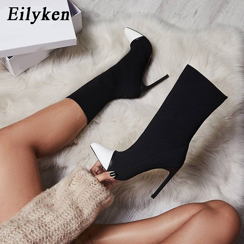 Women'S Shoes Chelsea - Eilyken Stretch Fabric Short Ankle Boots