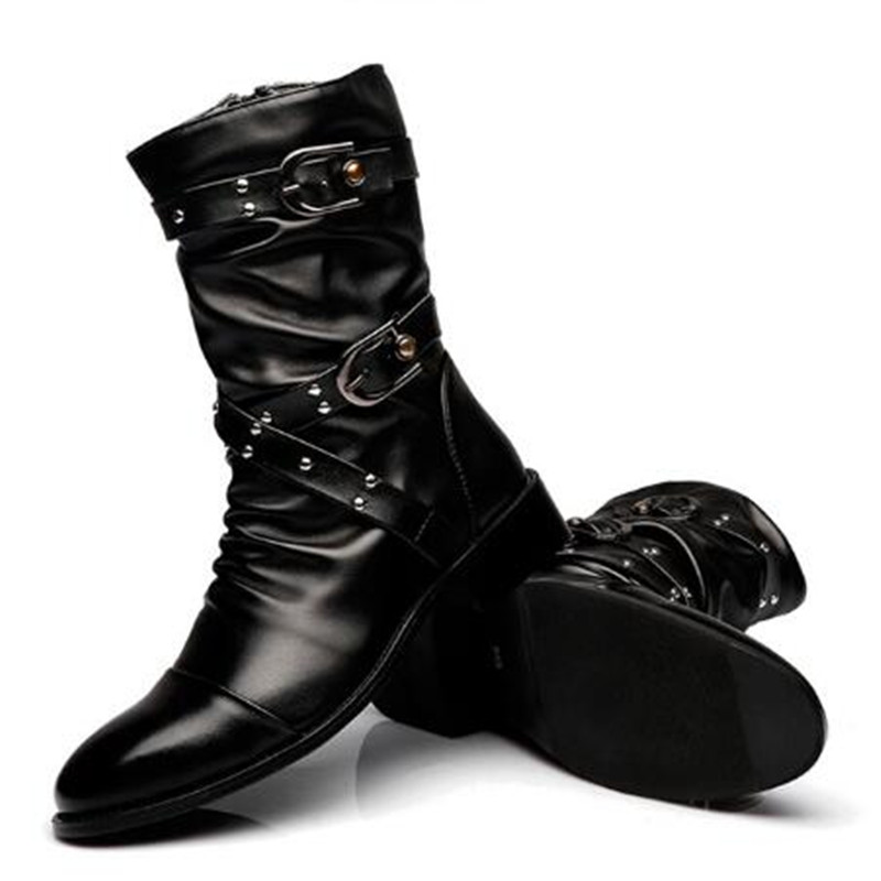 Women'S Shoes Chelsea - Fashion Men's Leather High Quality Mid