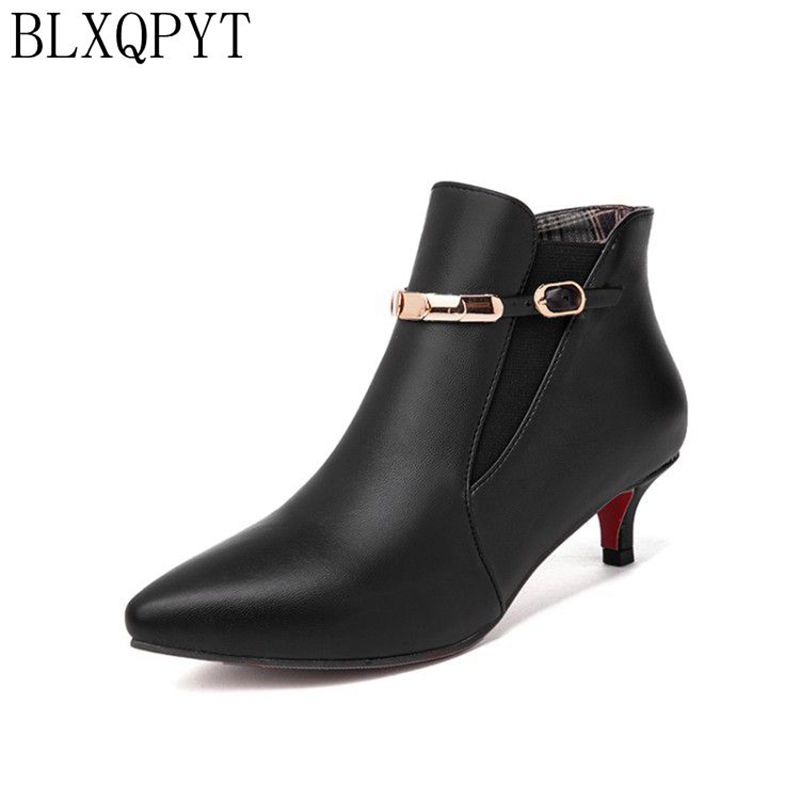 Women'S Shoes Chelsea - BLXQPYT Women's Kitten Heel Ankle Boots