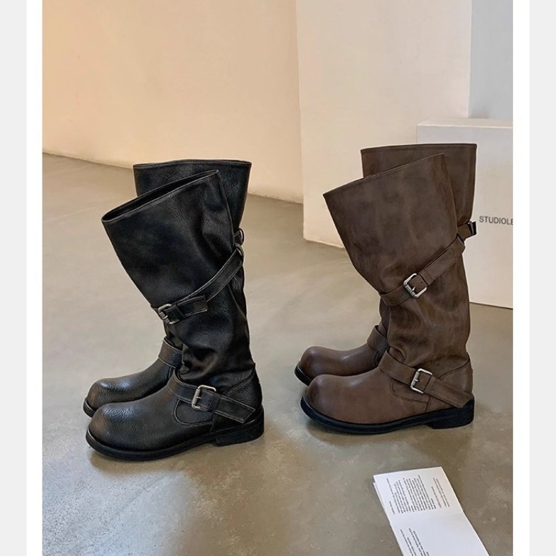 Knee High Boots Women - Women Boots Luxury Platform Trouser Legs