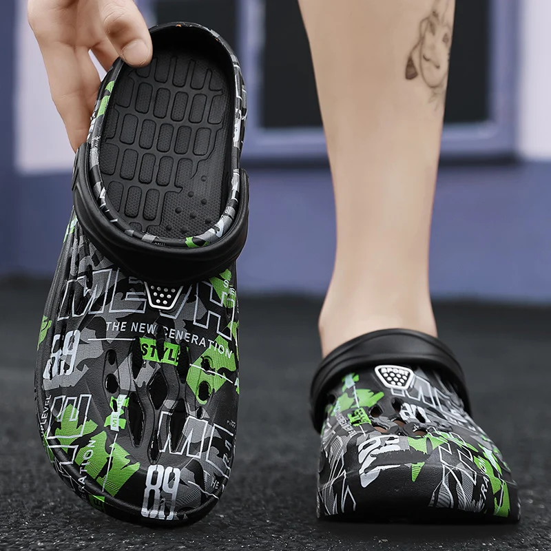 Plus Size New Men's Slippers S - Croc Style Clog 评论和价格