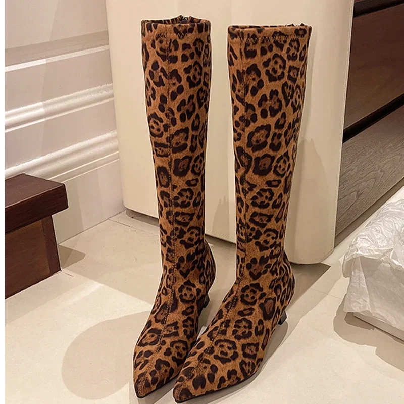Pointed Toe Knee High Boots Wo - Knee High Boots Women 评论和价格