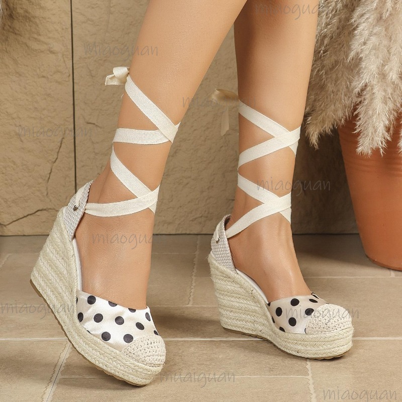 2026 New Spring Summer Women's - Ribbon Tie Heel 评论和价格
