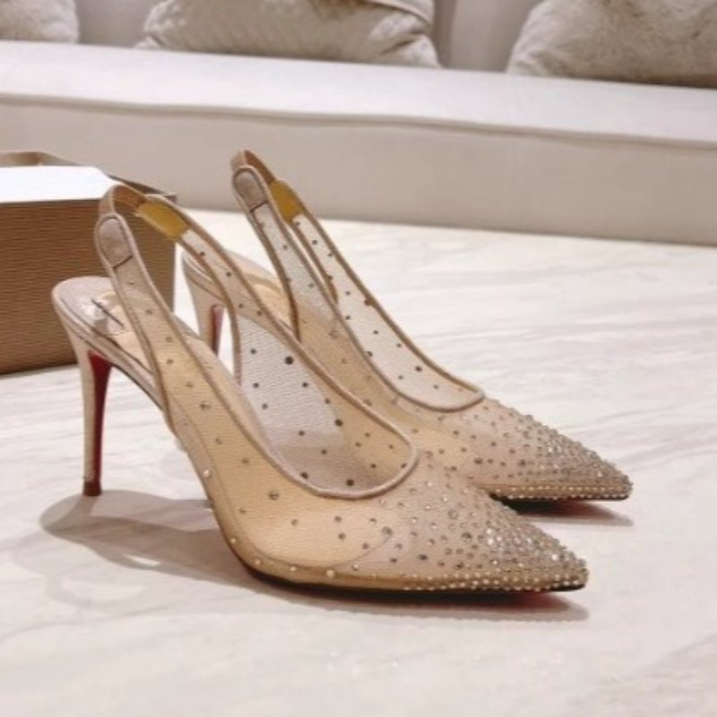 Mesh Rhinestone Rear Empty Sti - Platform Mule Heel 评论和价格