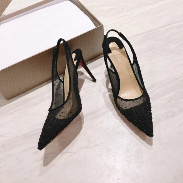 Mesh Rhinestone Rear Empty Sti - Platform Mule Heel 评论和价格