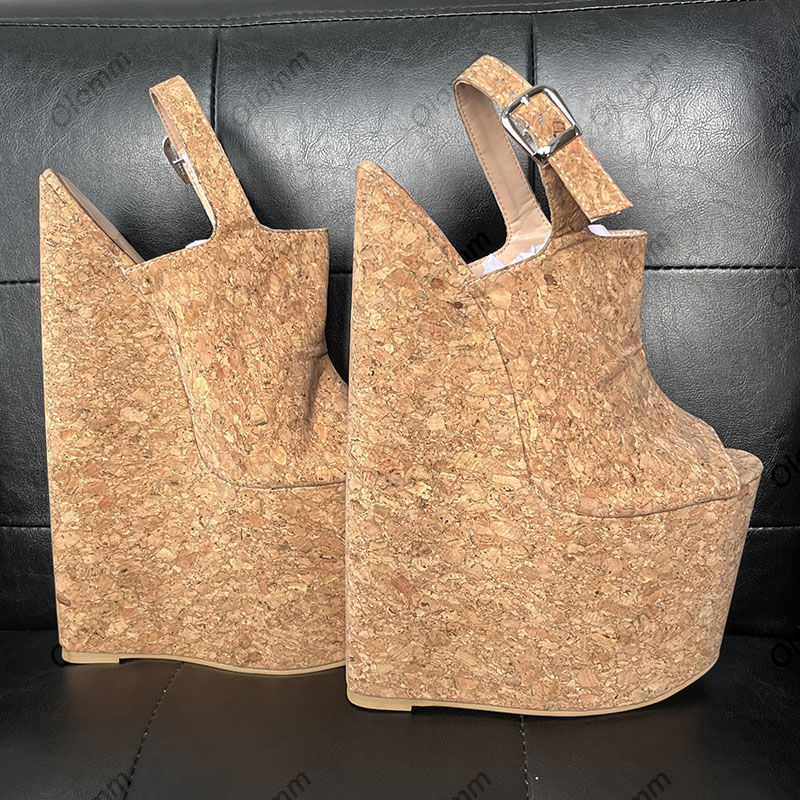 Olomm Handmade Women Summer Pl - Cork Wedge Sandal 评论和价格