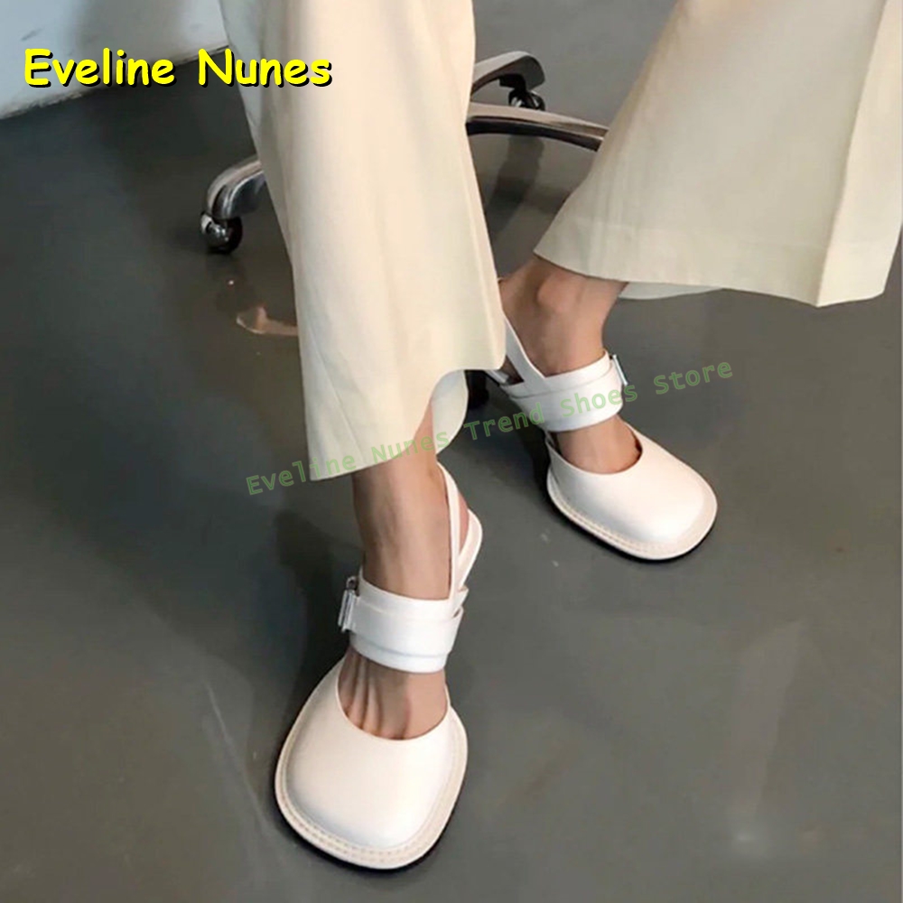 Women's Black Square Toe Buckl - Square Toe Mule 评论和价格
