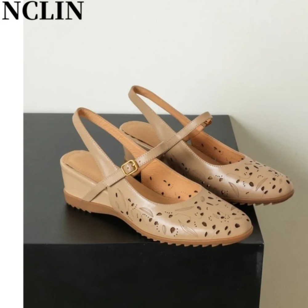 2026 New Casual Wedge Slingbac - Cork Wedge Sandal 评论和价格