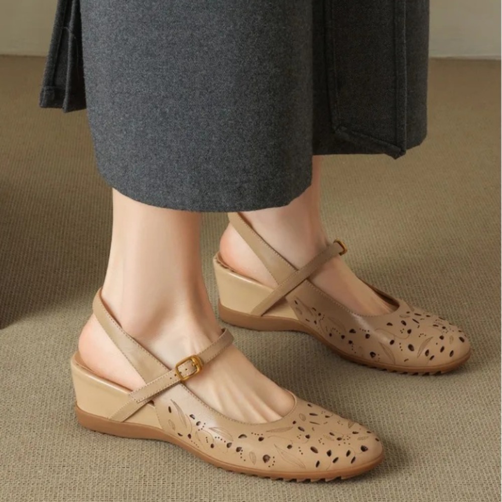 2026 New Casual Wedge Slingbac - Cork Wedge Sandal 评论和价格