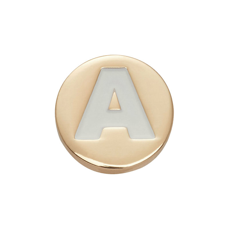 Bling Gold  Letter Shoe Charms - Croc Style Clog 评论和价格