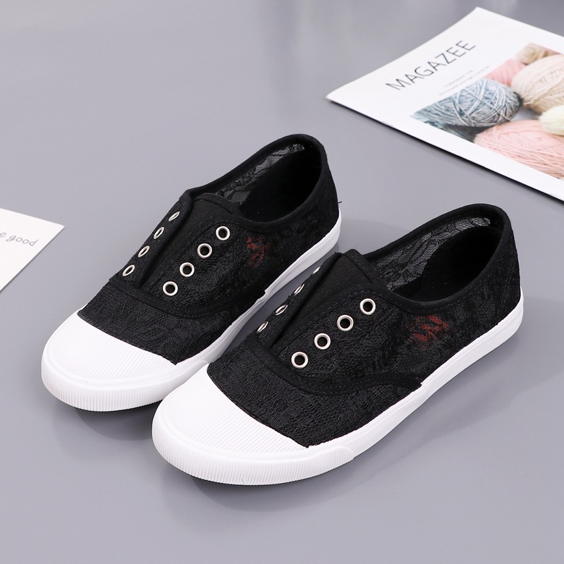 Fashion Lace White Canvas Shoe - Women Shoes Sale 评论和价格