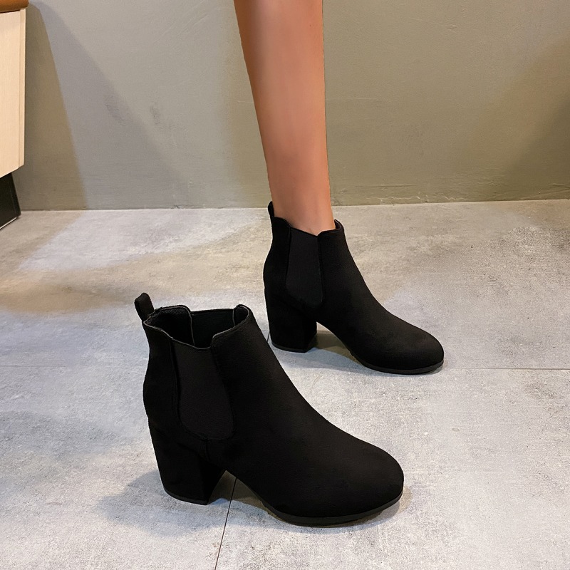 Women's Ankle Boots Black Faux - Women'S Shoes Chelsea 评论和价格