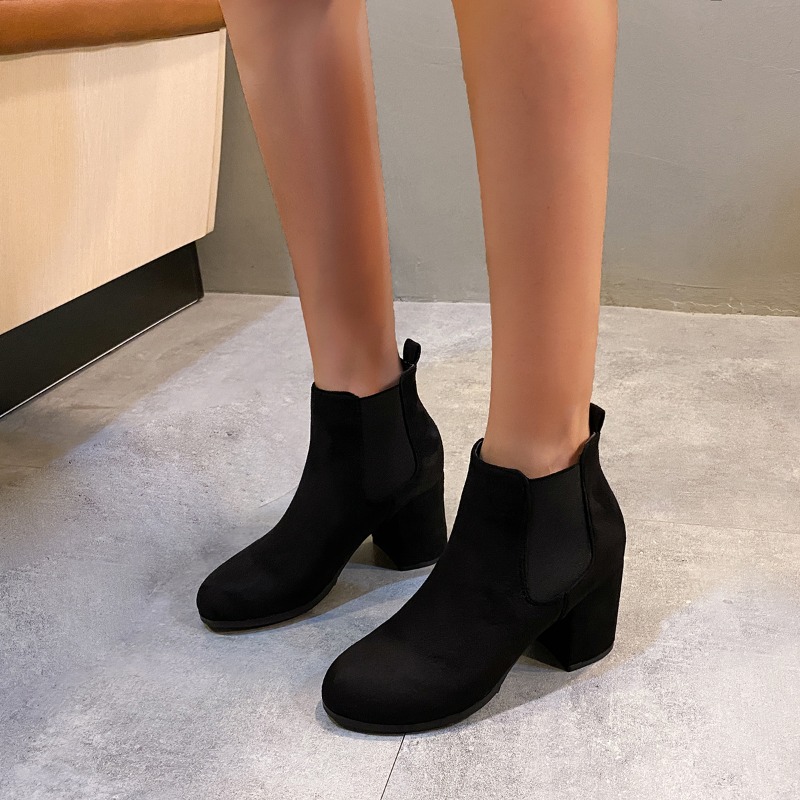 Women's Ankle Boots Black Faux - Women'S Shoes Chelsea 评论和价格
