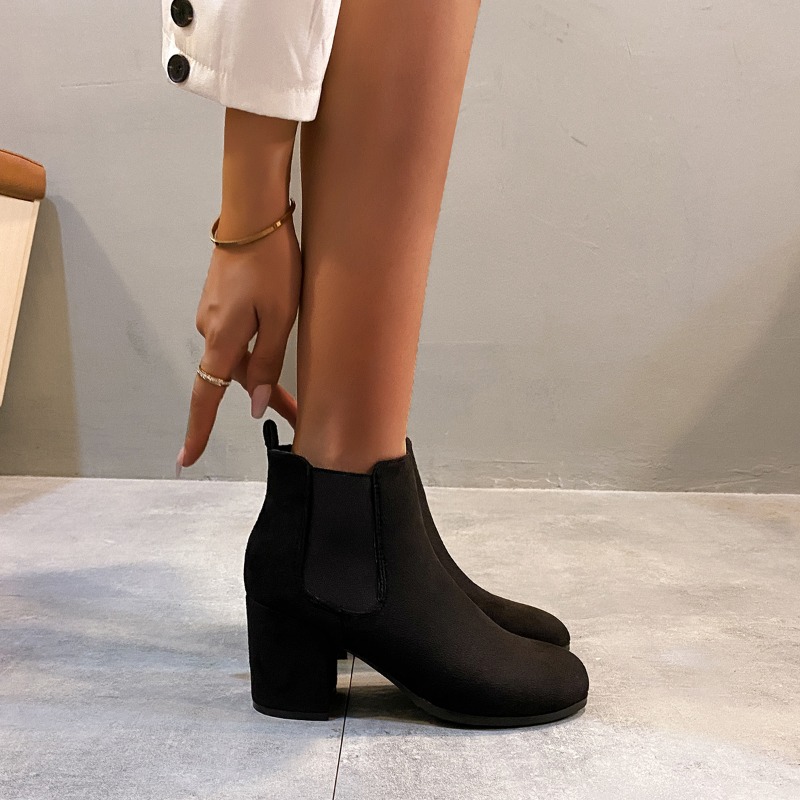 Women's Ankle Boots Black Faux - Women'S Shoes Chelsea 评论和价格