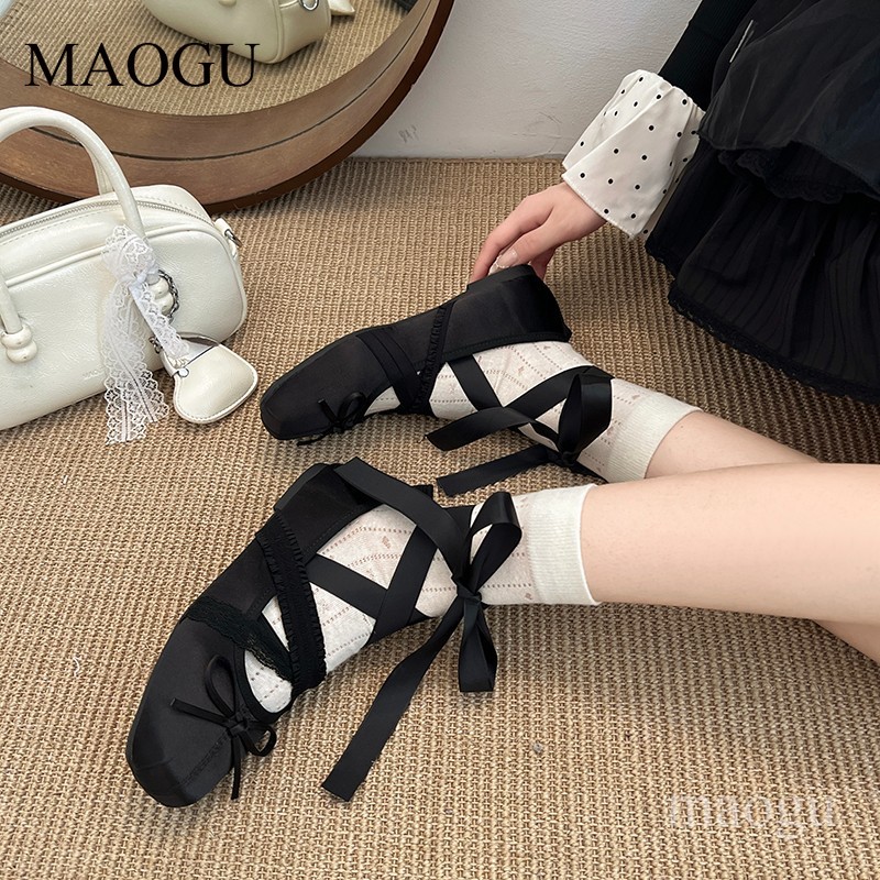 Women's Lace-Up Ballet Flats S - Shoes For Women Flats 评论和价格