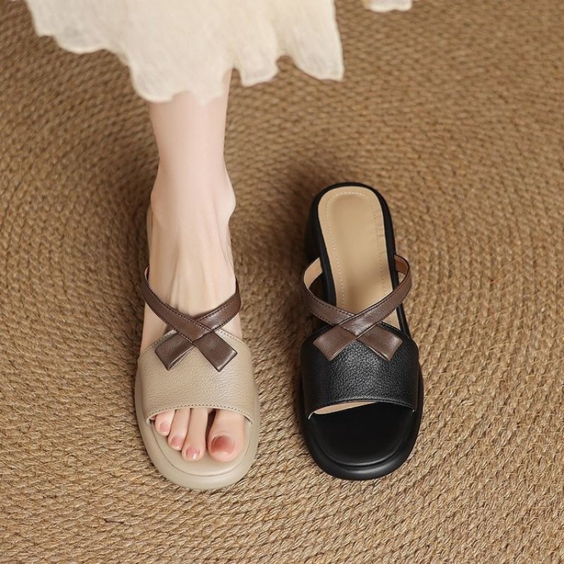 Women Mules Chunky Heels Sanda - Women Shoes Model 评论和价格