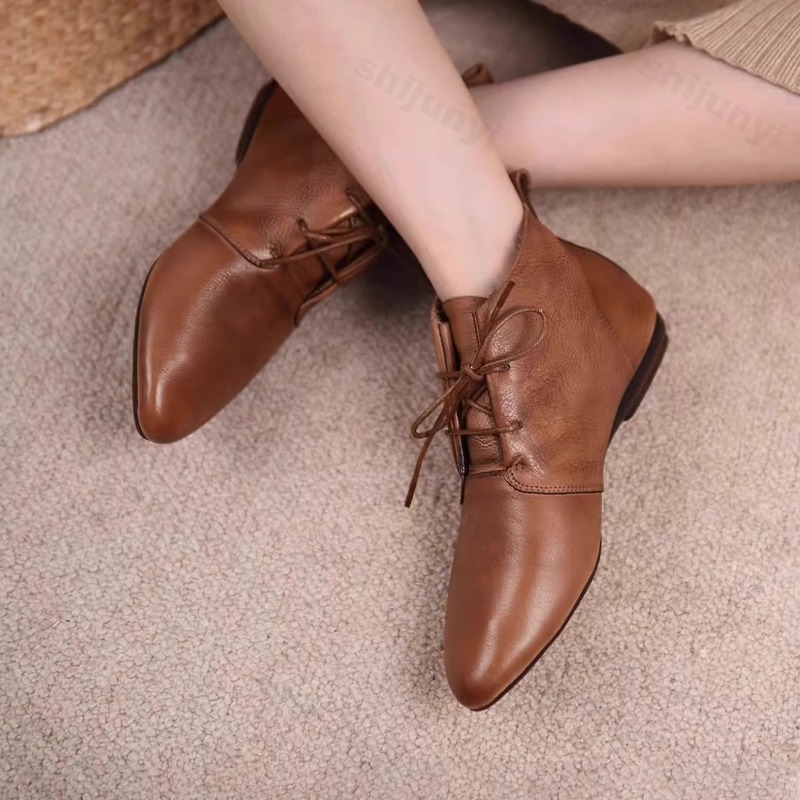 Women Short Boots 2025 Leather - Women'S Shoes Trending 2025 评论和价格
