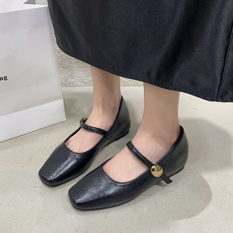 Ultra-Soft Leather Black Flats - Shoes For Women Flats 评论和价格