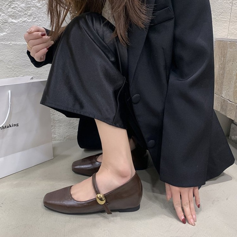 Ultra-Soft Leather Black Flats - Shoes For Women Flats 评论和价格