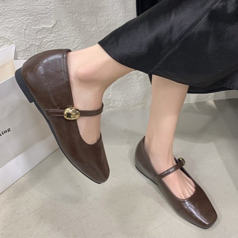 Ultra-Soft Leather Black Flats - Shoes For Women Flats 评论和价格