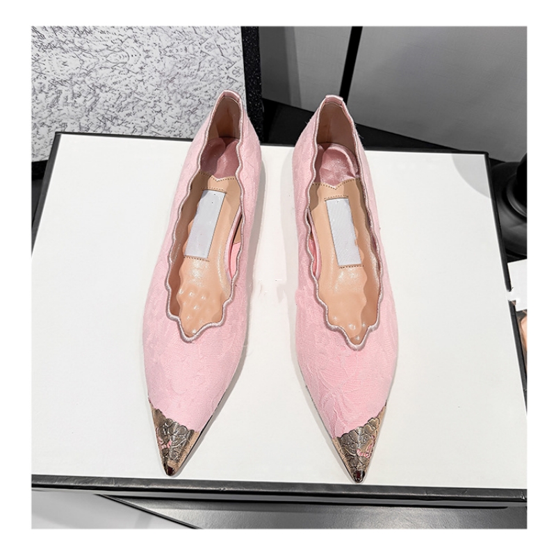 New Women's Low-Heel Pointed-T - Shoes For Women Flats 评论和价格