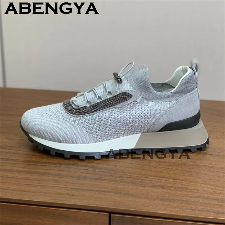 Women's New Knitted Lace Up Ca - Oxford Lace Up Women 评论和价格