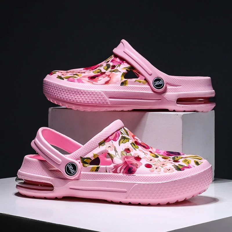 Summer Women Floral Graffiti C - Croc Style Clog 评论和价格