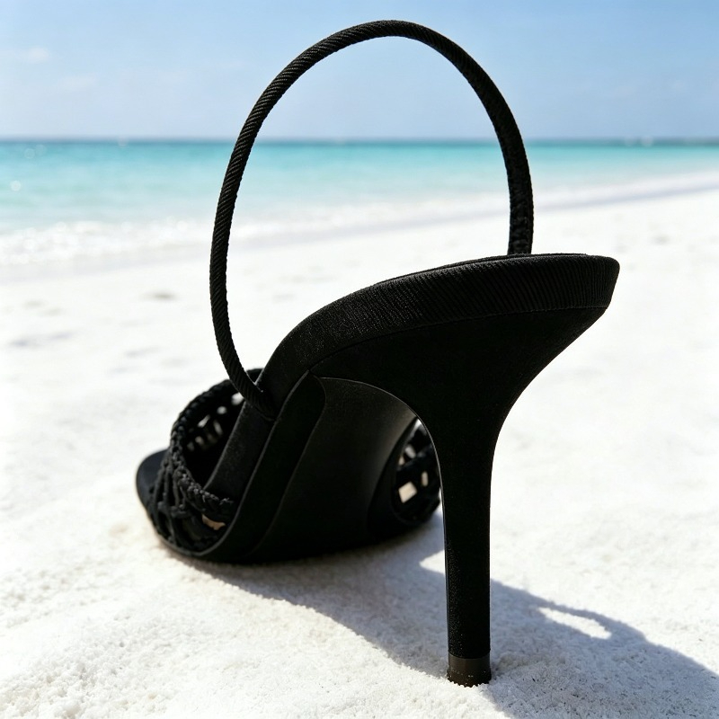 Novely Hollow Woven Design Hee - Women Shoes Model 评论和价格