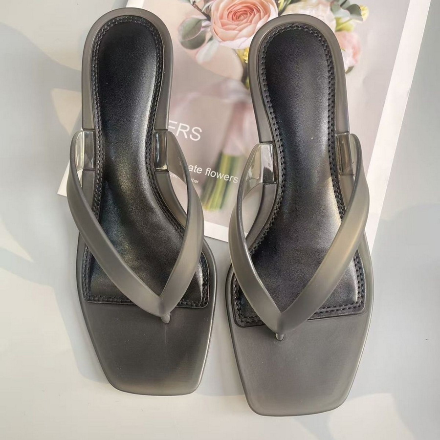 Korean Muted Tone Olive Green  - Square Toe Mule 评论和价格