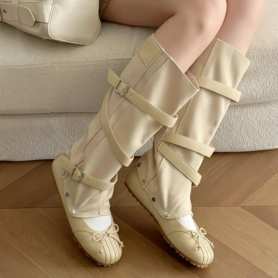 New Detachable Twoway Ballet B - Knee High Boots Women 评论和价格