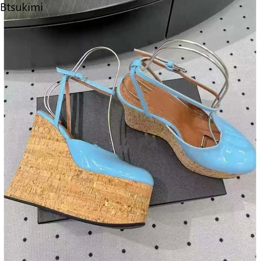 Women's Patent Leather Wedge S - Cork Wedge Sandal 评论和价格