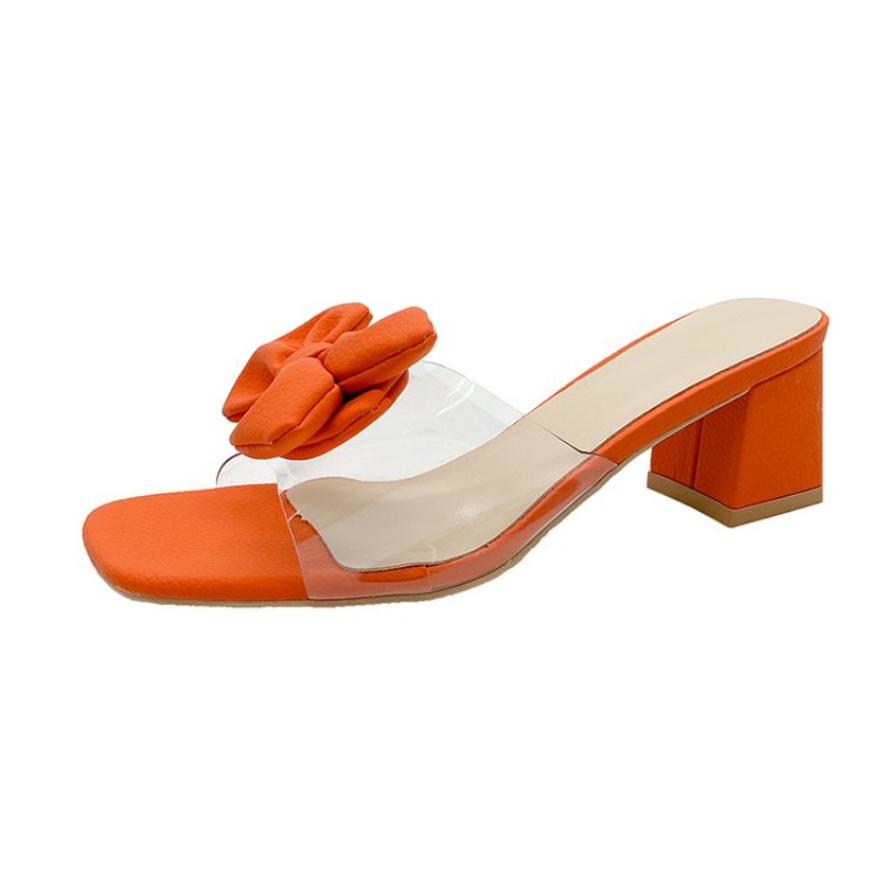 Heeled Women Slippers Bow High - Women'S Shoes Trending 2025 评论和价格