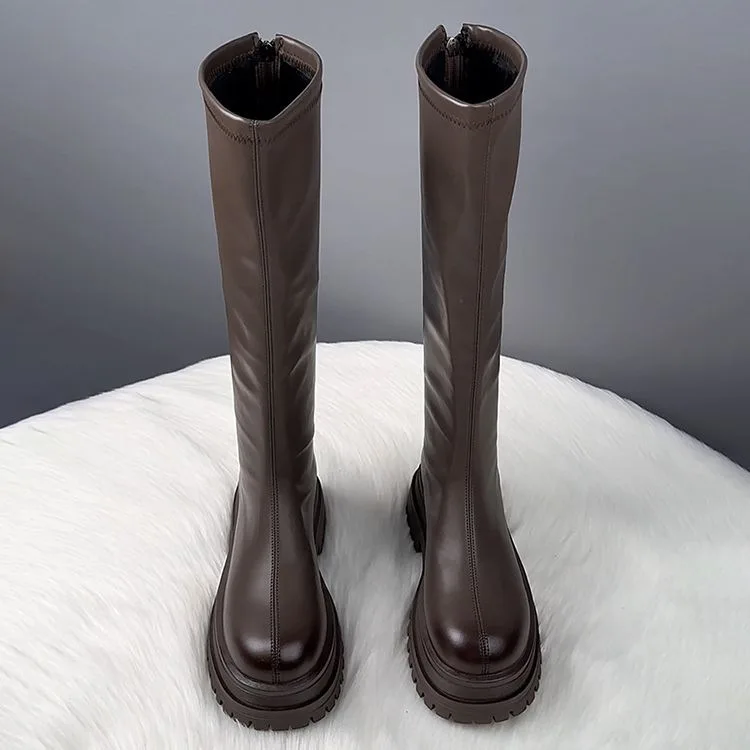 Black Long Boots Women's Hot S - Knee High Boots Women 评论和价格