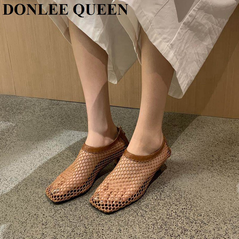Vintage Mesh Square Toe Mule S - Women Shoes Model 评论和价格