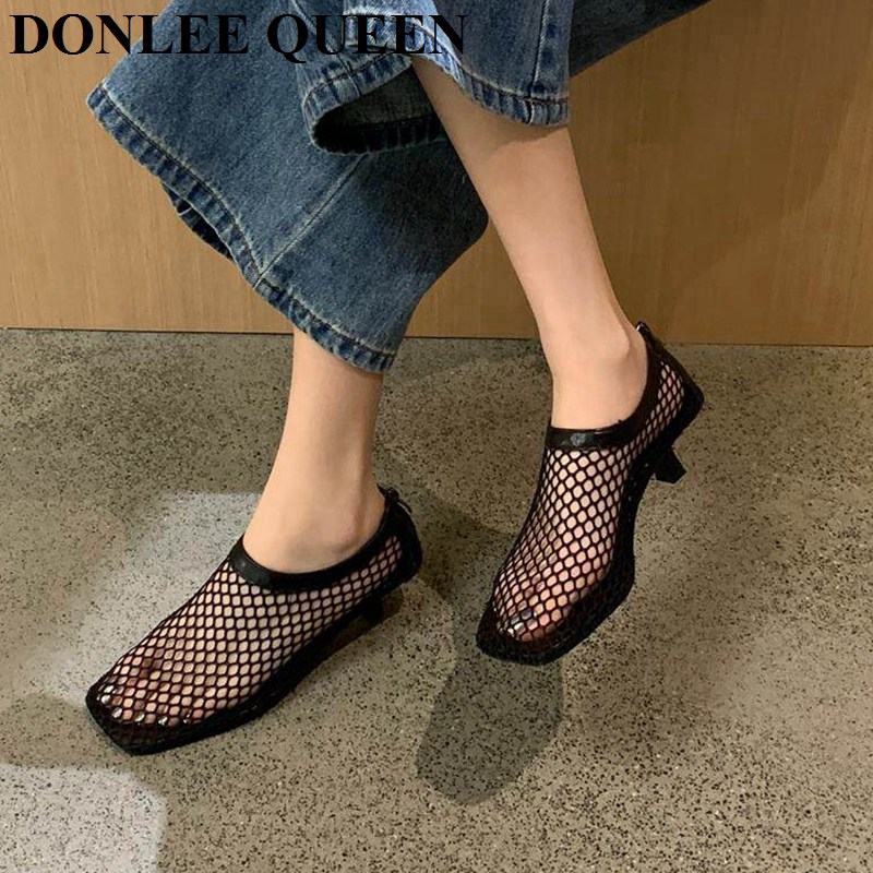Vintage Mesh Square Toe Mule S - Women Shoes Model 评论和价格