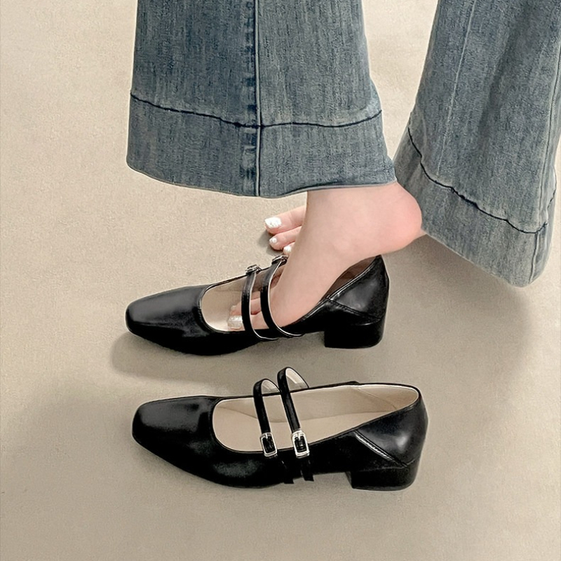 Square Toe Low Heel Women Silv - Women'S Shoes Popular 评论和价格