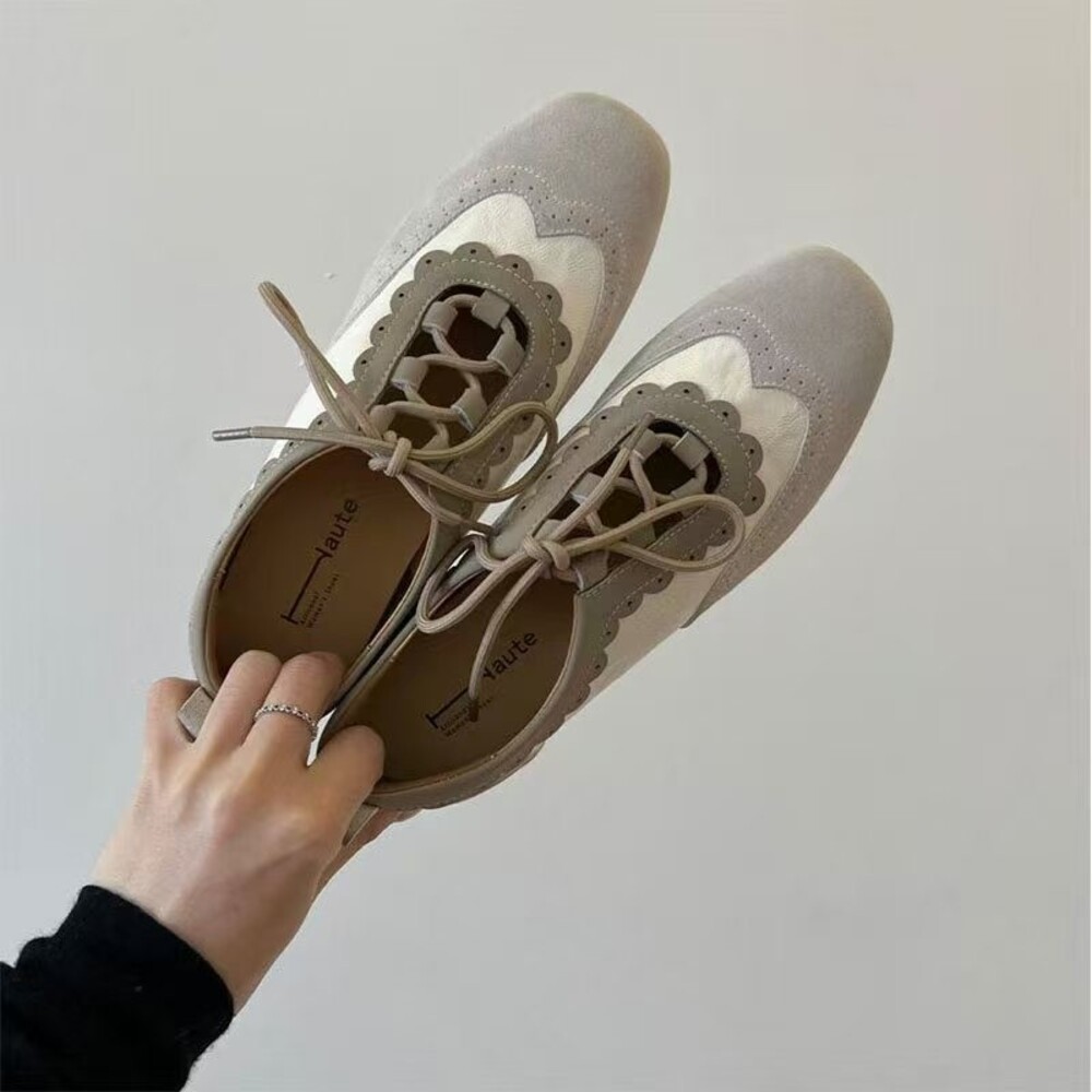 Women's Retro Scalloped Brogue - Oxford Lace Up Women 评论和价格