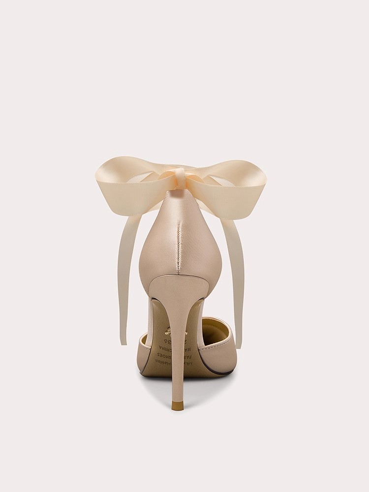Stiletto sandals spring and su - Ribbon Tie Heel 评论和价格