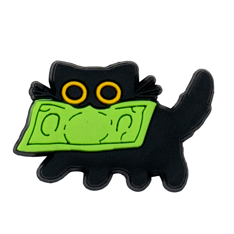 9Pcs Tblack Catr Croc Charms S - Croc Style Clog 评论和价格